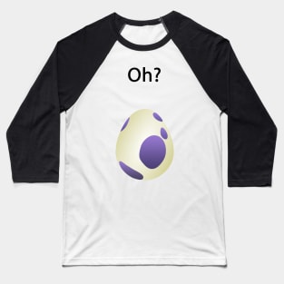 Monster GO 10km Egg - Black Text Baseball T-Shirt